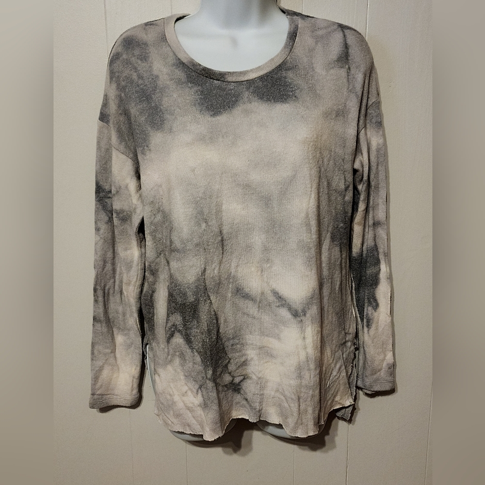 American Eagle Sweater Small Gray Tie Dye Soft Lightweight Casual Office B185